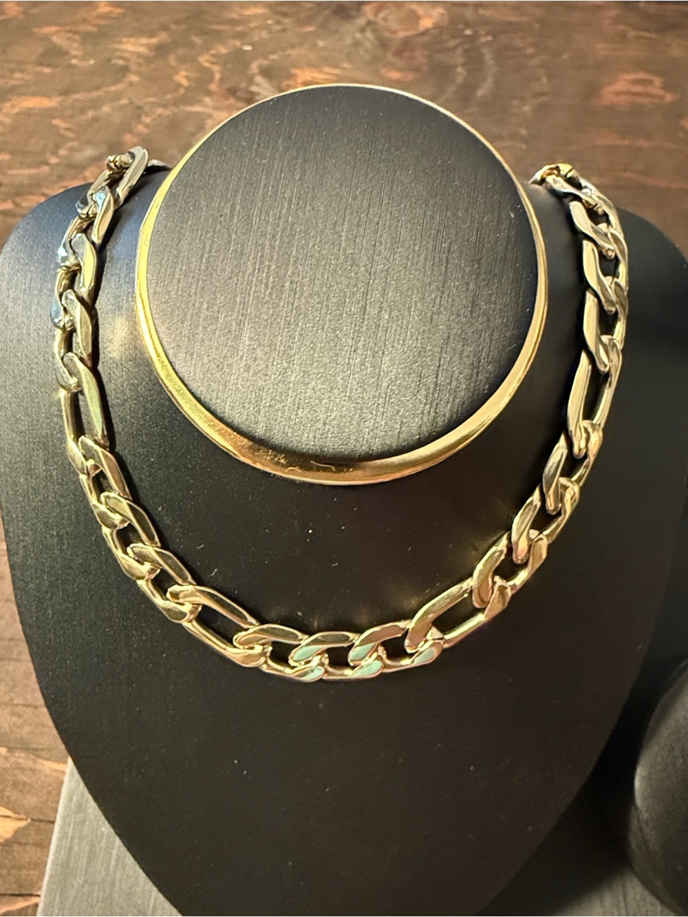14K Gold Plated 10MM Thick Figaro link chain necklace Unisex